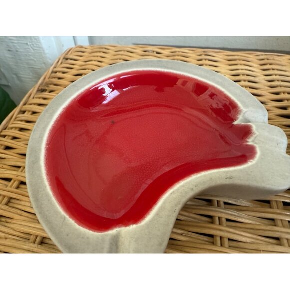 Vintage MCM Pair Ross Originals California Pottery Atomic Ashtrays - Picture 8 of 11